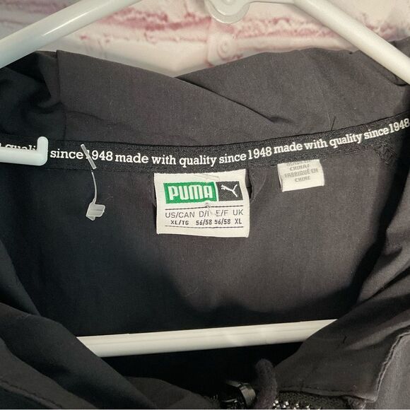 New Puma Men’s Size XL Wind Shirt Colorblock Iridescent‎ Short Sleeve Top Black - Picture 11 of 11